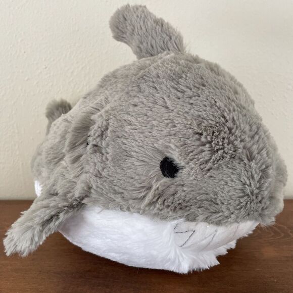 Squishable Great White Shark 12” Plush Animal Gray Stuffed‎ Animal Gray w/ Teeth - Picture 2 of 10